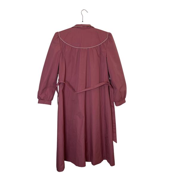 VINTAGE | 70’s Bubblegum Pink Belted Trench Coat - Picture 8 of 16